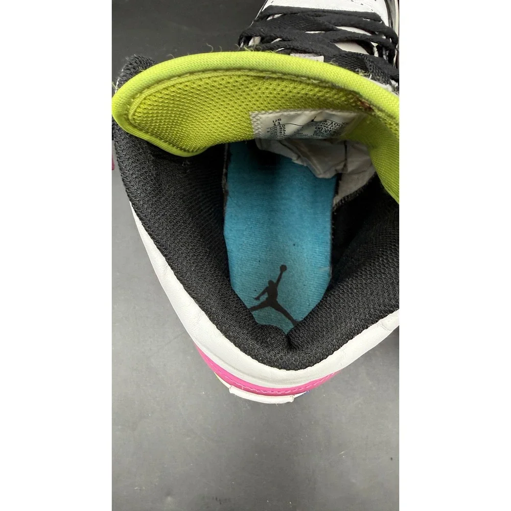 Air Jordan 1 Mid SE Edge Glow White Pink Green Blue CZ9834-100 Mens 11